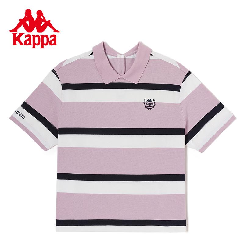 Kappa Short Sleeve New Women's POLO Half Sleeve Casual V-neck T-shirt