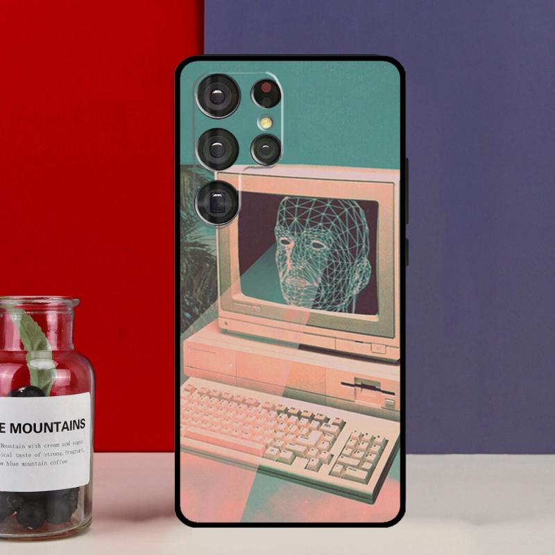 Retro Aesthetic Japanese Game Over Funda Case For Samsung Galaxy S25 Ultra S9 S10 S20 S21 S22 Plus S23 FE S24 Ultra Phone Cover