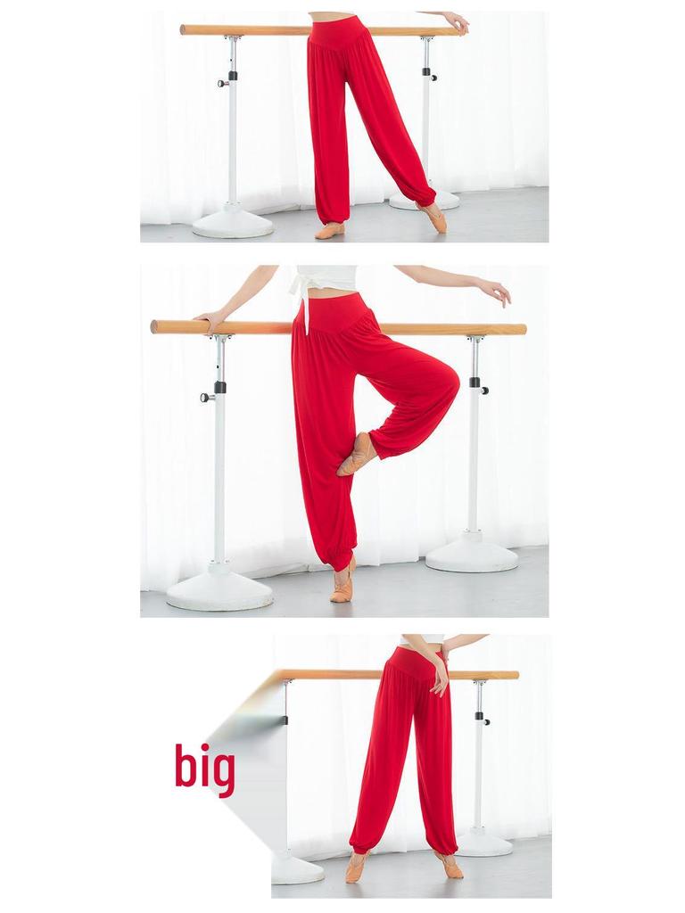 Damen Übergröße Weiche Modal Tapered Yogahose