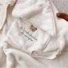 Universal Four Seasons Baby Bear Embroidery Windproof Stroller Blanket & Carrier Cover Quilt