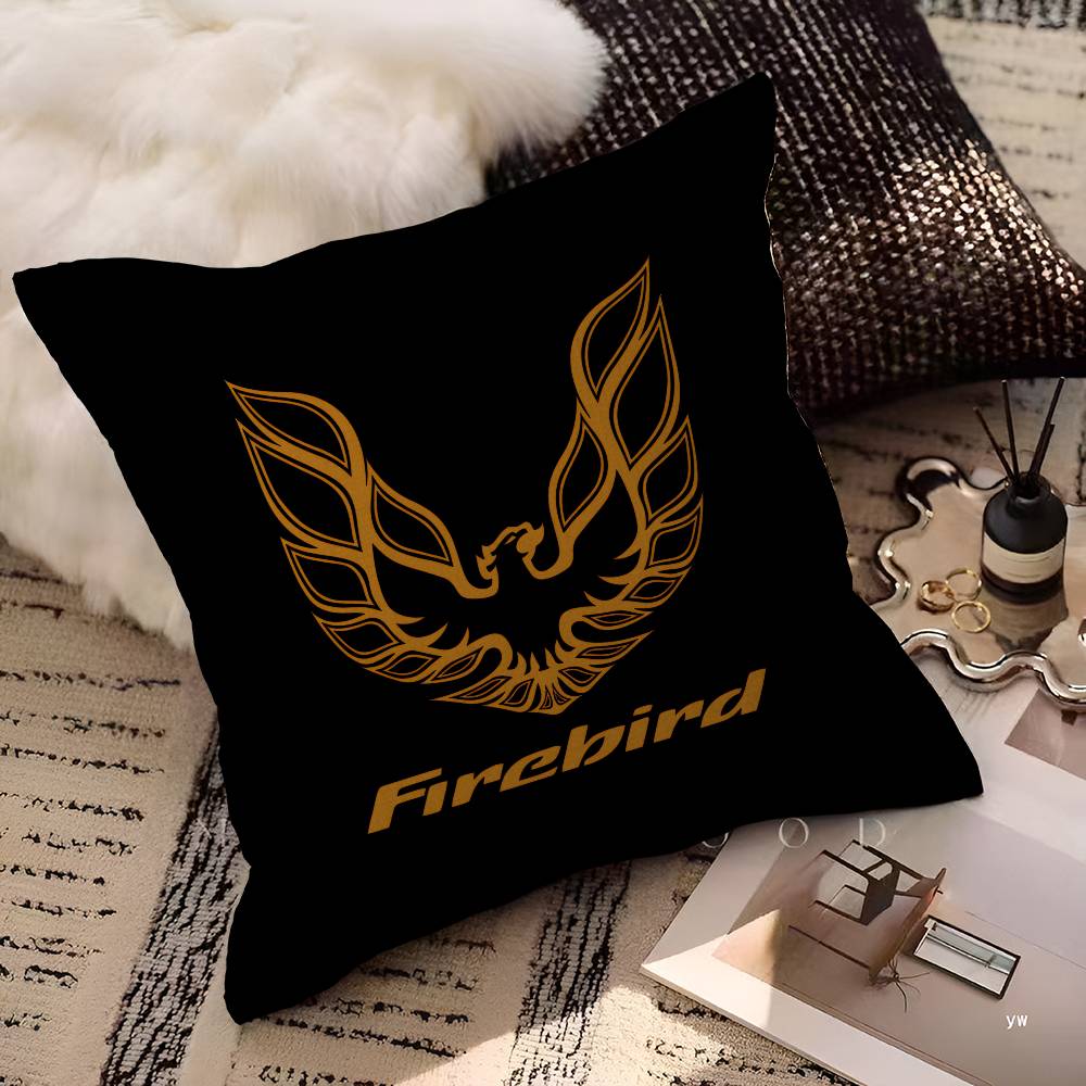 P-Pontiac F-Firebird Logo Trans-Am Pillow Cover For Bedroom Room And Living Room Sofa Decorative Cushion Cover