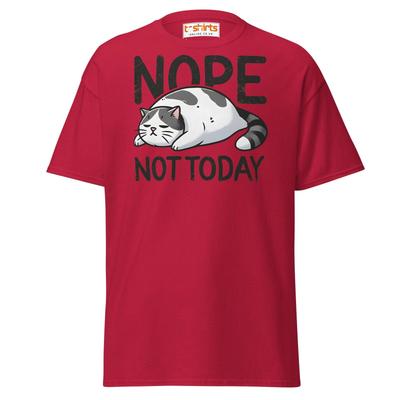 Nope Not Today Cat T-Shirt | Funny Lazy Cat Tee