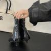 2025 autumn and winter new fashion short boots women's pointed head low heel simple temperament thin short boots