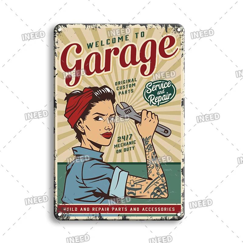 

Металлические жестяные знаки, сексуальный плакат для девочек, автомобиль, мотоцикл, винтажная табличка, ретро металлическая пластина для мужчин, пещера, гараж, мастерская, Настенный декор 20x30cm