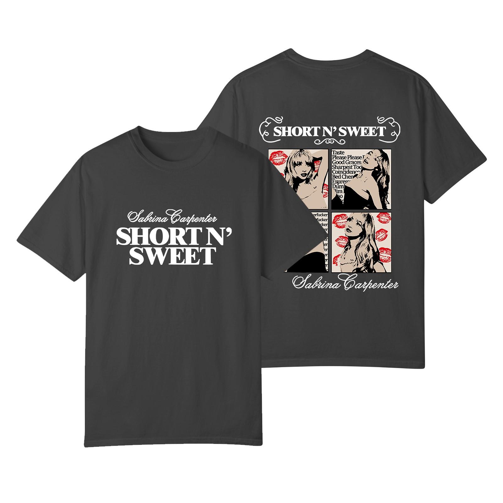 

Женский топ с коротким рукавом и принтом на шее S