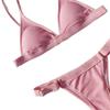 Women's Solid Color Split Bikini Swimsuit - European and American Style