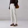 Zipper Pocket Small Leg Pants for Women In Spring 2026, Fashionable and Versatile, Elastic Waisted Casual Cropped Pants