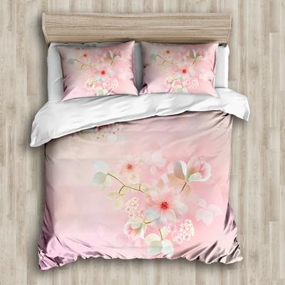 Blumen Bettbezug Botanische Blätter Wendbar Floral Bunt Bettwäsche Set Naturpflanze Doppel Queen King Polyester Steppdecke Bezug