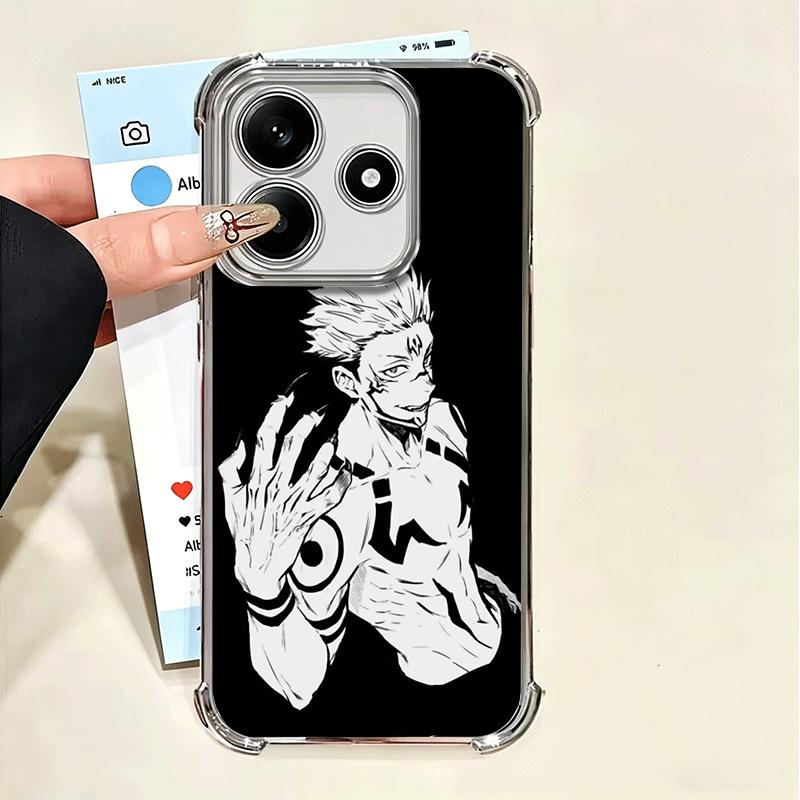 

JUJUSU Anime Character Black White Soft Phone Case For Xiaomi Poco X7 X8 Pro Max X6 X5 X3 F8 Ultra F7 M8 M7 M5S Redmi 15C 15A 15 Xiaomi Poco X7 Pro