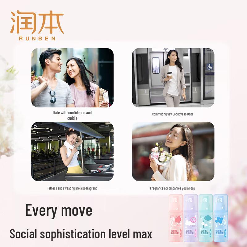 RUNBEN Anti-Static Hair & Fabric Freshener Spray