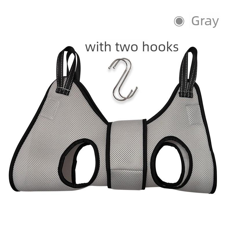 

Cat Grooming Hammock Harness for Cats Dogs Relaxation Cat Nail Trimming Restraint Restraint Pet Sling for Grooming Hammocks XS серый