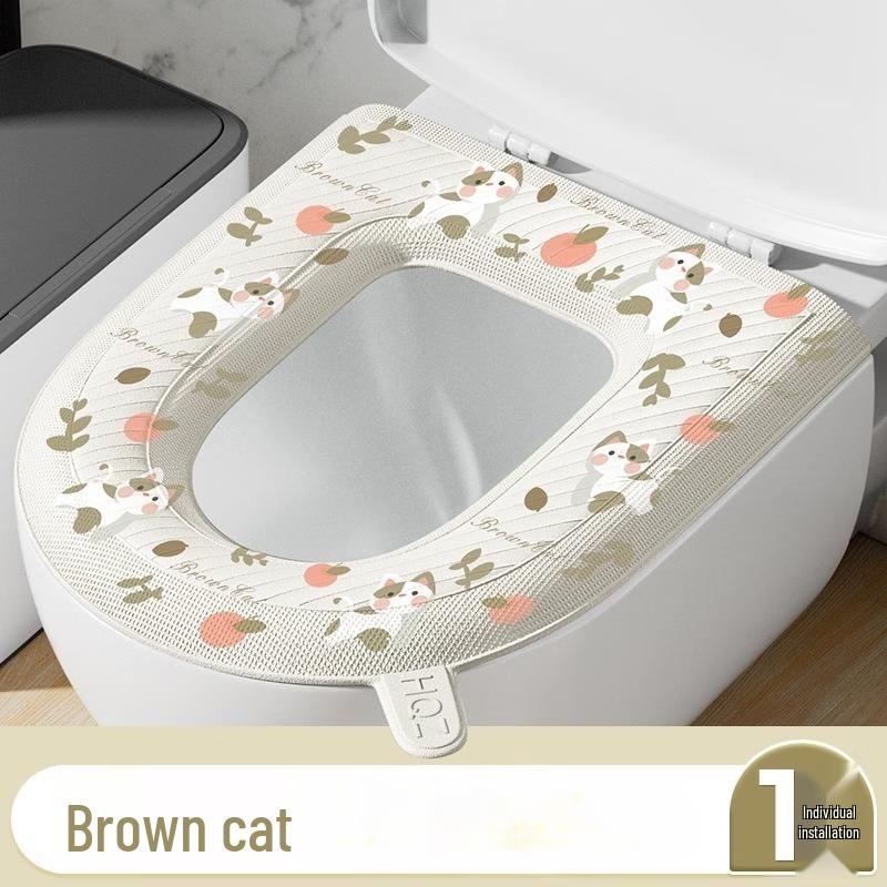 Puan Silicone Adhesive Toilet Seat Cushion