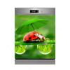 Bamboo Candle Flowing Water 3d Stone Dishwasher Refrigerator Freeze Sticker Kids Art Fridge Door Cover Wallpaper Kitchen Decor