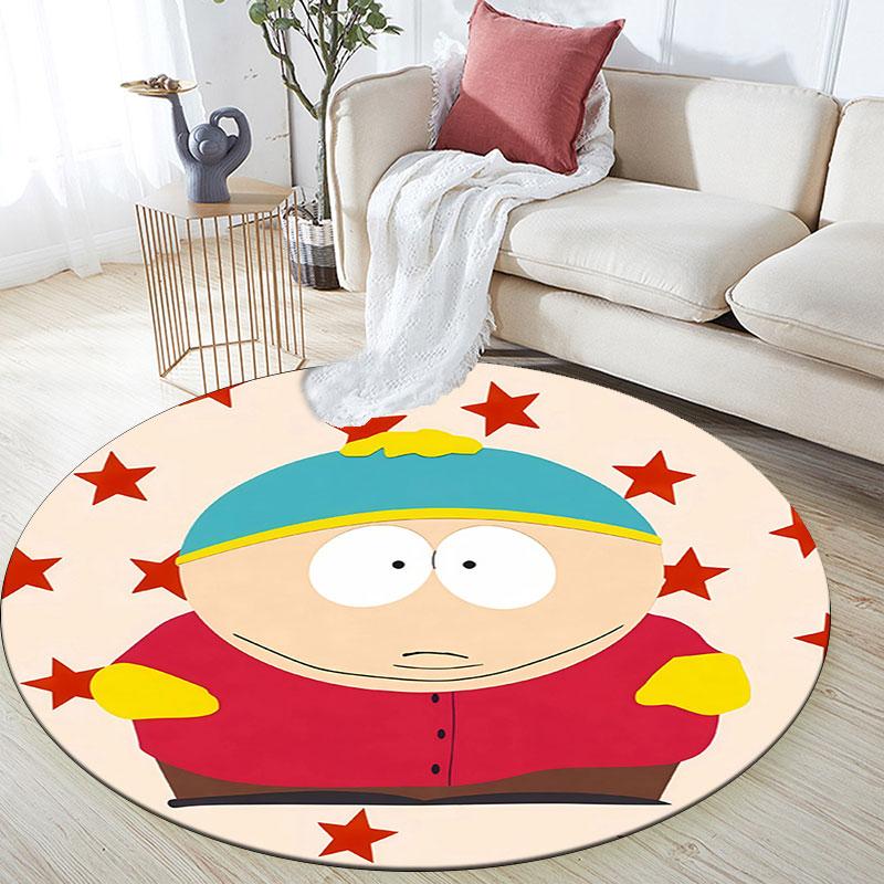 Eric Cartman Pattern Round rug,Carpet Rug for Living Room Bedroom Playroom ,Non-slip Floor Mat,Holiday Gifts and Birthday Gifts.