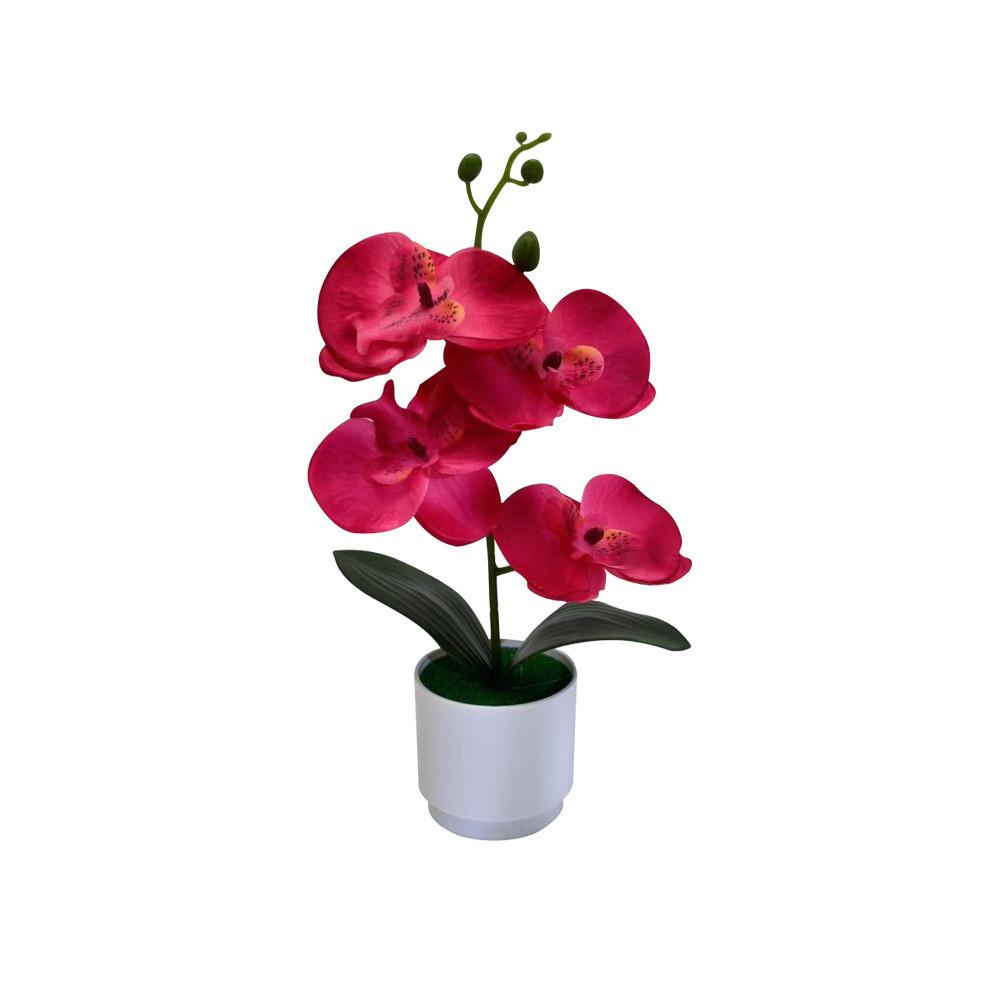 Phalaenopsis Artificial Potted Plant Silk Fabric Material Props Photography