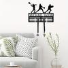 Support Mural Personnalisé pour Médailles en Métal Décoration Artistique Personnalisée avec Nom Cadeau pour Papa Mari