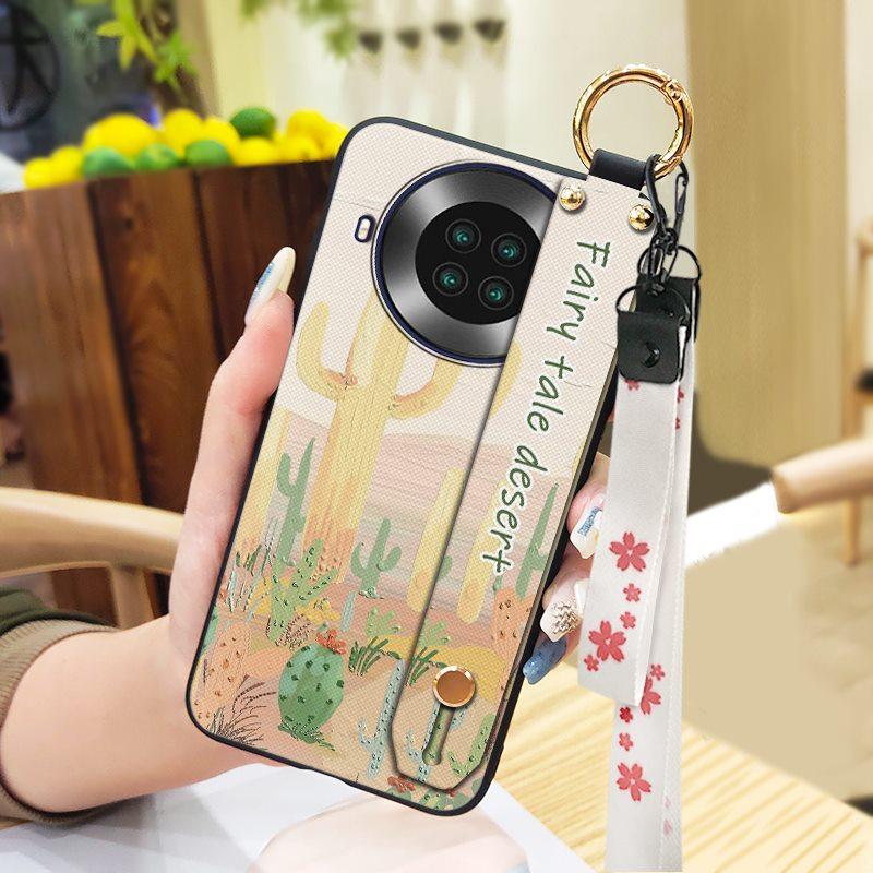 Soft Case Protective Phone Case For Cubot Note20 Anti-dust Back Cover Durable Wrist Strap Dirt-resistant Shockproof Ring