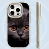 LZ3 Black Cat Green Eyes Soft Phone Case for Samsung S24 Ultra S23 Plus S21 FE A16 A54 A52 A06 Infinix Hot 40 30i Lens Protection Shockproof Cover