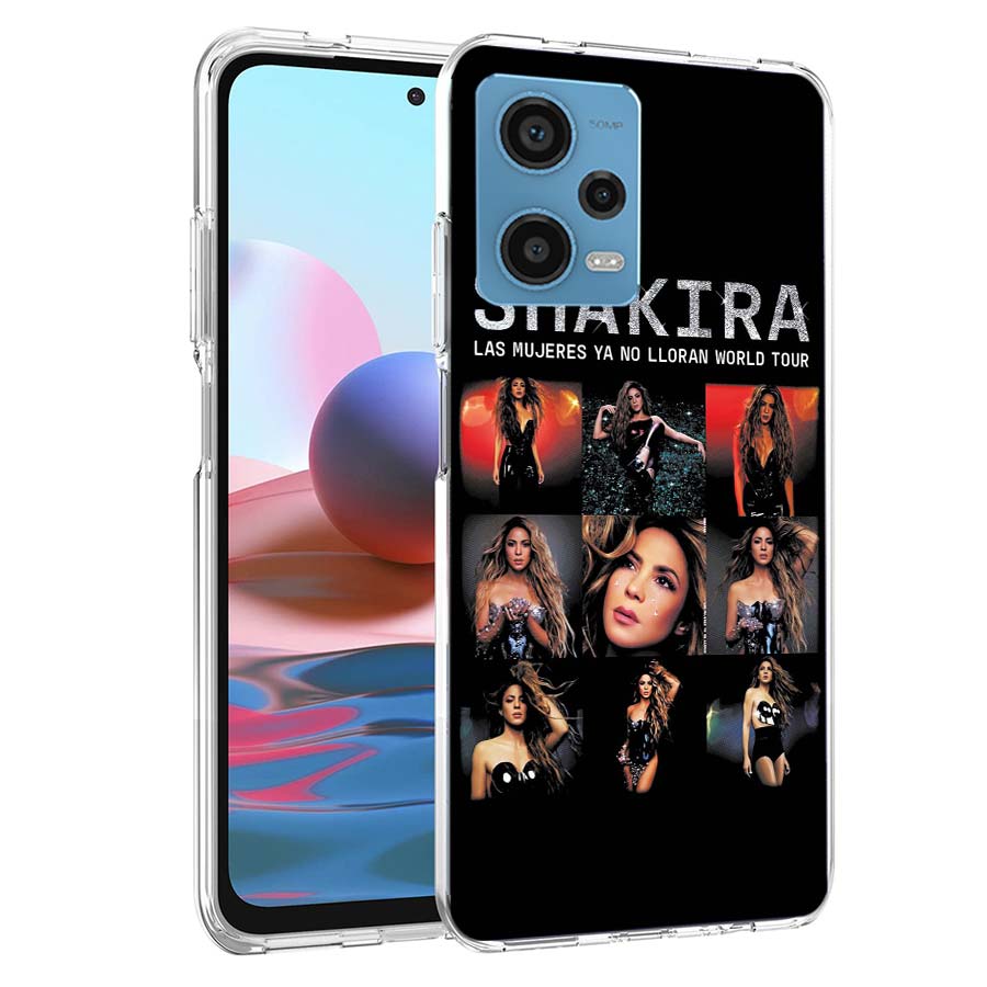 S-Shakira Singer Phone Case For Redmi Note 13 12 14 15 Pro Plus 13R 11 11T 11E 11S 10 Pro 10S 9 9S Cover Cell Clear TPU Capa Cas