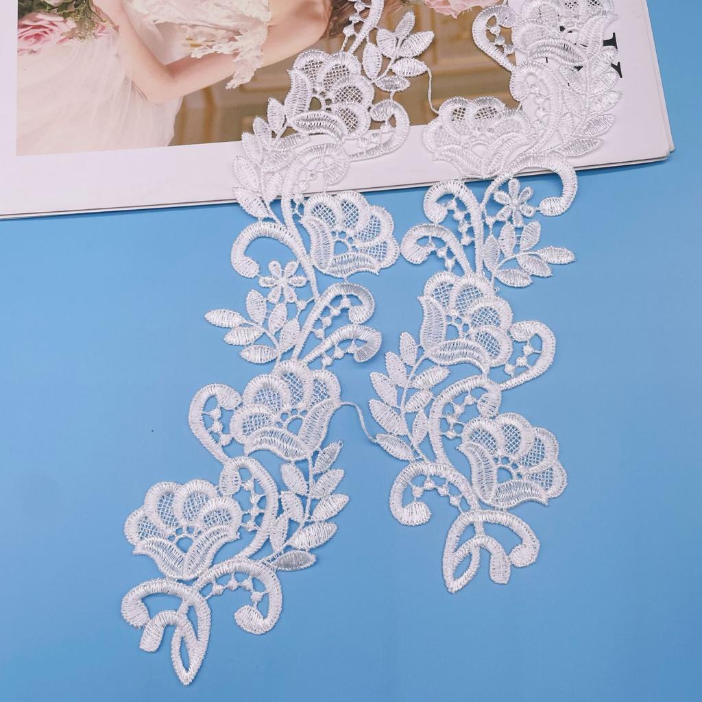 Water Soluble Embroidery Lace Flower To Flower Collar, Water Soluble Embroidery Lace Lace Cloth, Water Soluble Embroidery Flower Accessories