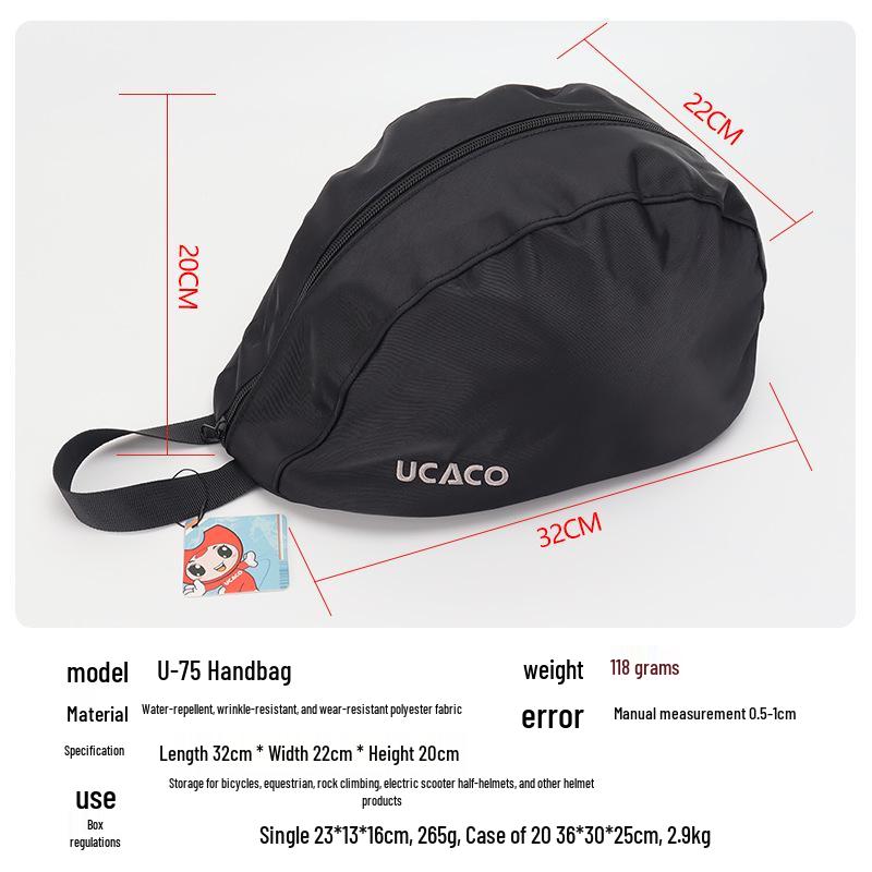 Thickened Waterproof Fabric Helmet Storage Bag for Full/Half Helmets In Cycling & Equestrian
