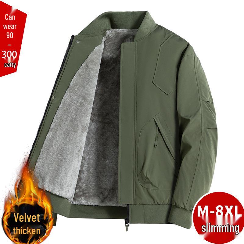 2024 Spring & Autumn Plus Size Men's Trendy Workwear Jacket (M-8XL)