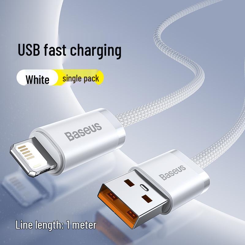 Baseus Fast Charging Cable for iPhone 12/13/14/16/17Pro & Car USB Adapter
