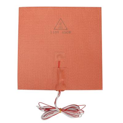 110V 450W Silicone Heating Pad High Temperature Resistance Silicone Heater with Back Adhesive for