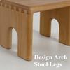 Nordic Ottomans Solid Wood Morden Stools Portable Mini Stool Children Interior Bedroom Ottomans Furniture for Living Room