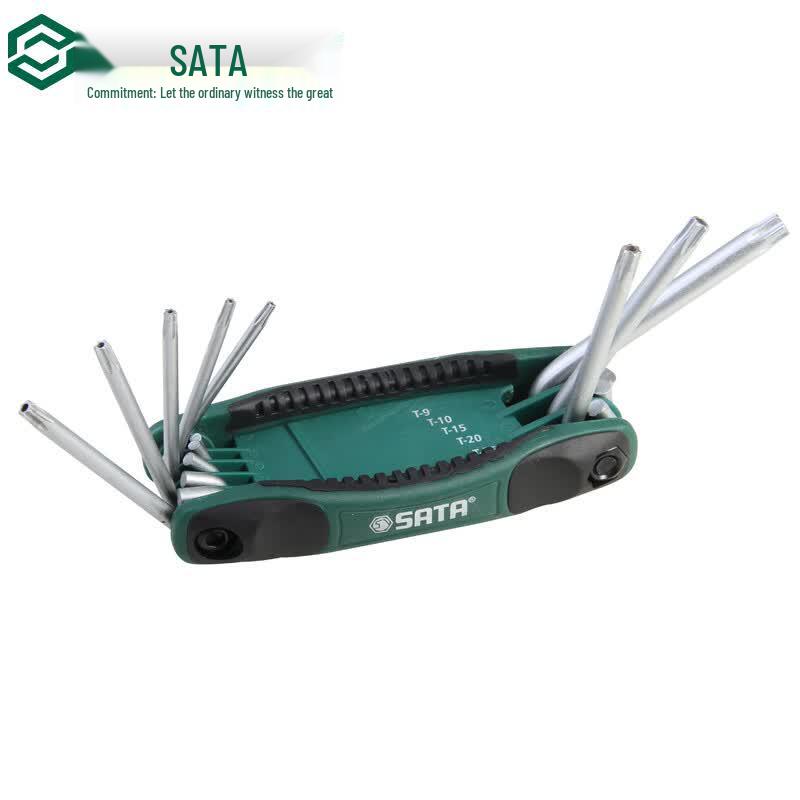 SATA 8-Piece Folding Security Torx Wrench Set