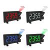 FM76-108 Band Radio Clock Digital 8 Inch LED Projector Projection Snooze Alarm Clock Radio Timer Backlight 3W Speakers Home