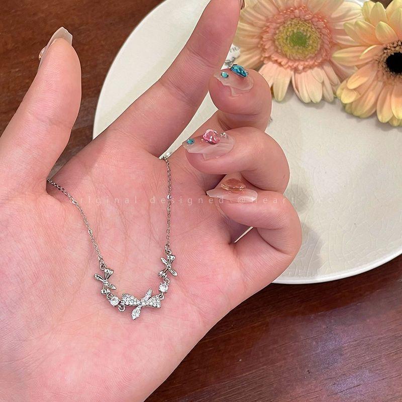 Zircon Bow Pull Bracelet Girls Niche Design High-end Accessories New Jewelry