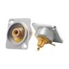 Alloy Female To Female Socket for Seamless Sound Video Connection In Home Theater Systems and Professional Setups