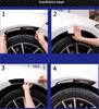 Pair Carbon Fiber Sports Style Car Wheel Eyebrow Arch Lip Fender Protector Strip