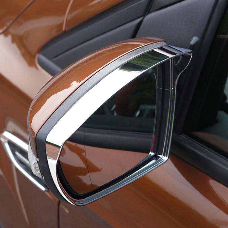 ABS Chrome For Ford C-MAX Car Rearview Mirror Block Rain Eyebrow Sticker Cover Trim-Car Exterior Styling Accessories 2016