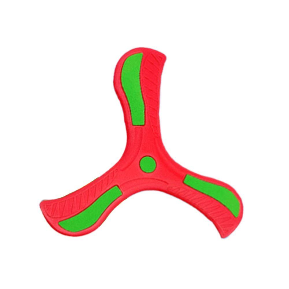 Plastic Three-leaf Cross Flying Disc Soft Spinner Three-Bladed Children Boomerang  Outdoor Toys