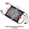 Rete da carico per moto, rete elastica a doppio strato per riporre il casco, 25,4 x 27,9 cm, con ganci, rete per bagagli