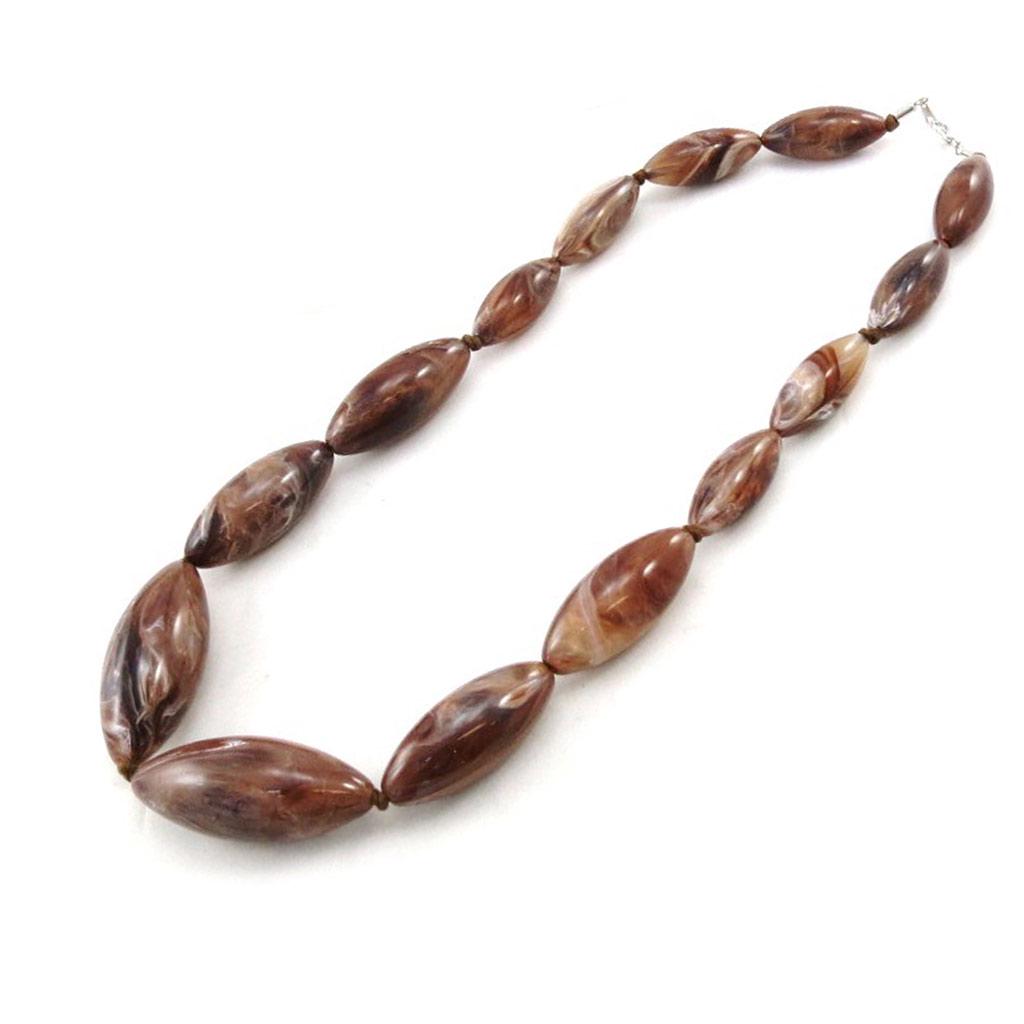 Les Trésors De Lily [D8295] - Sautoir Créateur 'Dattes' Marron