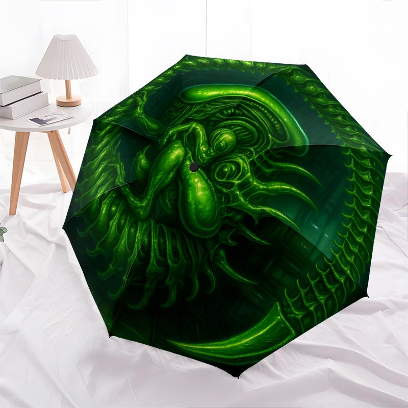 1 Pezzo Ombrello Pieghevole Automatico - Fantasia Cartone Animato, Design Portatile e Pieghevole con 8 Stecche, Regali di Natale e Compleanno