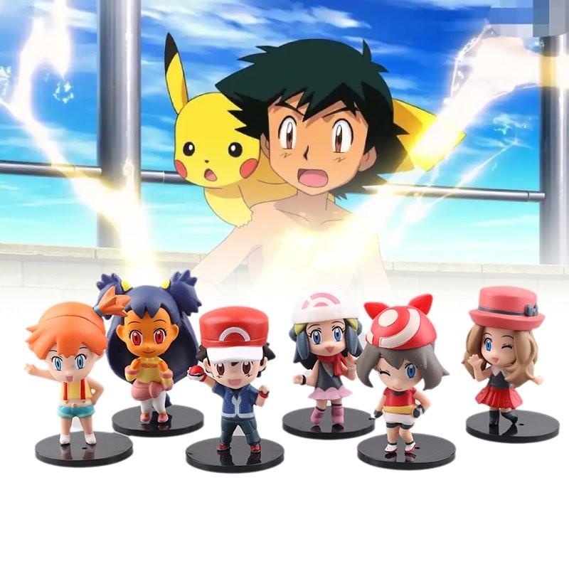 Character Pvc 6pcs Toy Model Desktop Decoration Child Gift Christmas