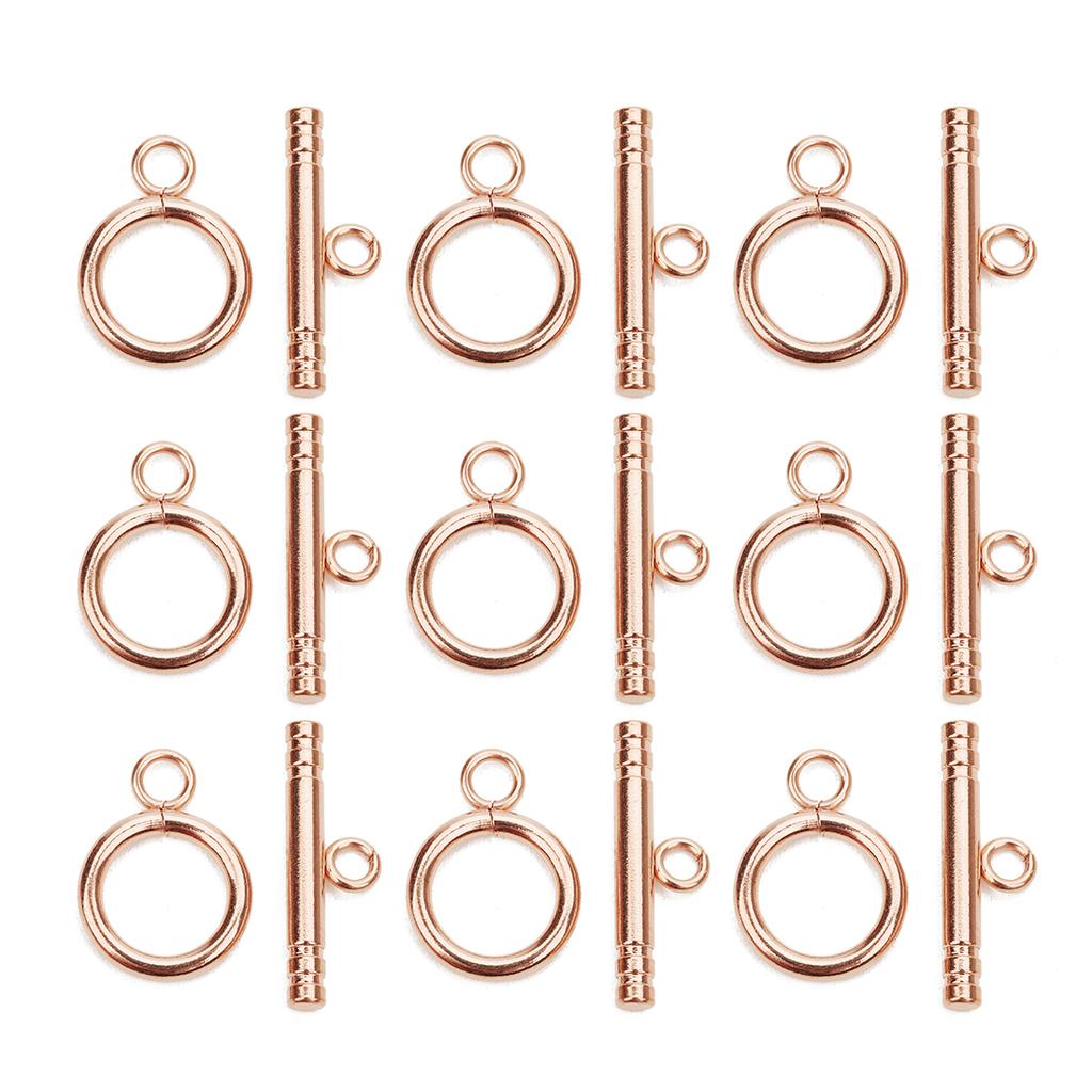 4 Sets Stainless Steel OT Clasps Toggle Clasps Buckle Connectors for DIY Jewelry Making Necklace Bracelets Accessories Materials