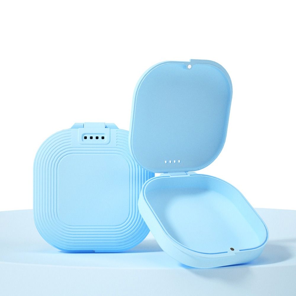 Plastic Fake Teeth Container Braces Box Orthodontic Retainer Box Denture Storage Box Dental Case
