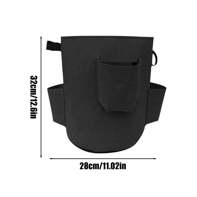 Strawberry Bags For Growing Hangable Tomato Planter 5 Gallon Breathable Felt Plant Grow Container For Garden Strawberries