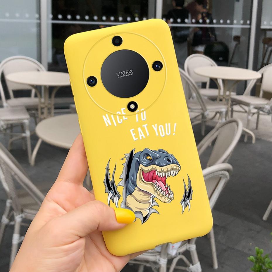For Honor X9a Fashion Feather Cloud Pattern Phone Case For Honor X9a 5G X 9a ROM-NX1 Candy Color Soft Silicone TPU Back Cover