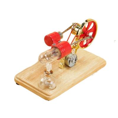 Colorful LED Stirling Engine Motor Model Zinc Alloy Teaching Kit Science Experiment Toys DIY Mini Hot Air Engine Motor Model