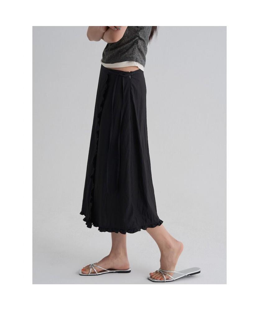 8SECONDS Frill Wrap Skirt Black