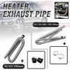 1Pack 2.5cm/1in Inner Diameter Car Air Parking Heater Ducting Pipe Hose Tube Exhaust Muffler For Diesel Heater For WebastoWith Camps&End Covers