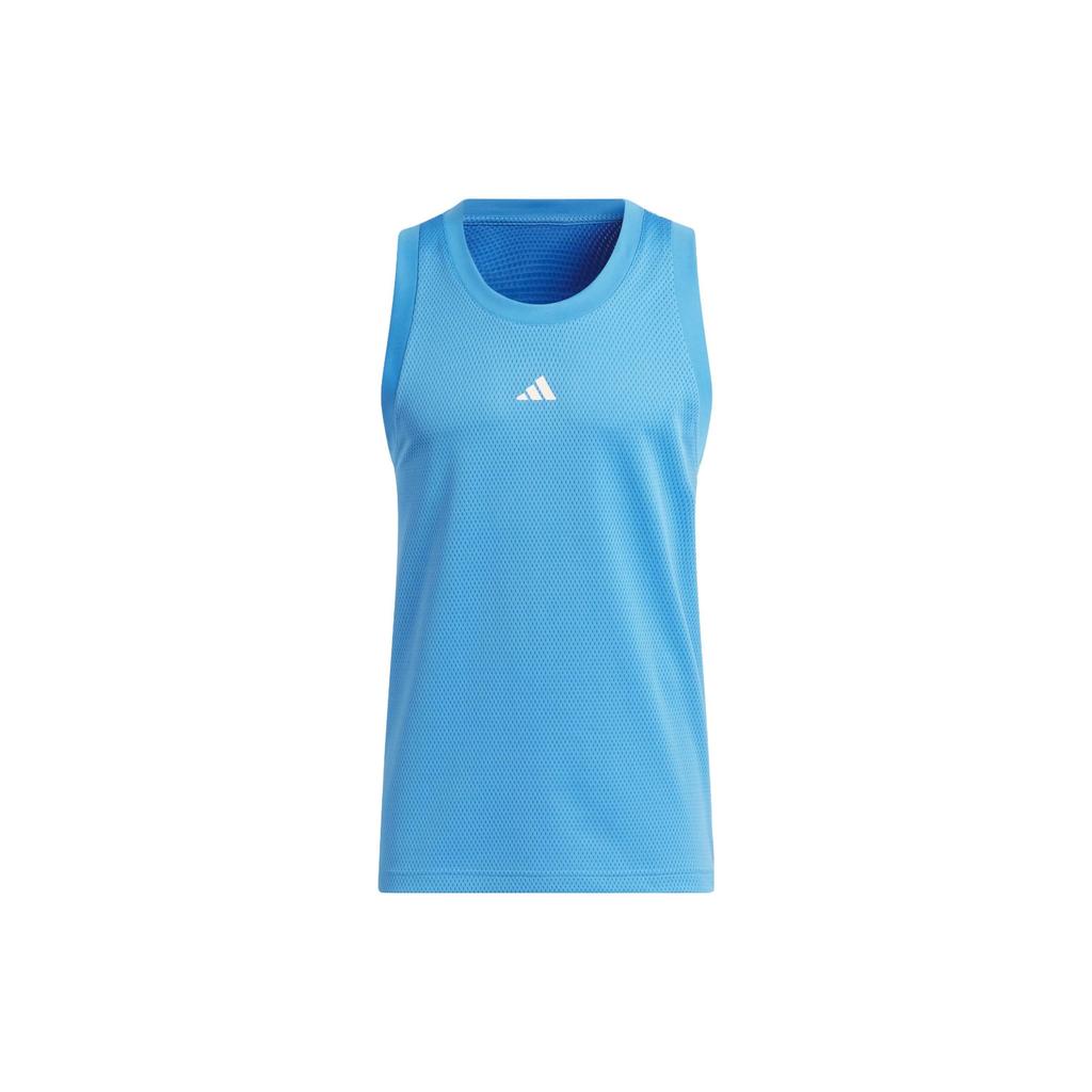 Adidas Tank Tops Men's Blue Crew Neck Moderate Other IL2265
