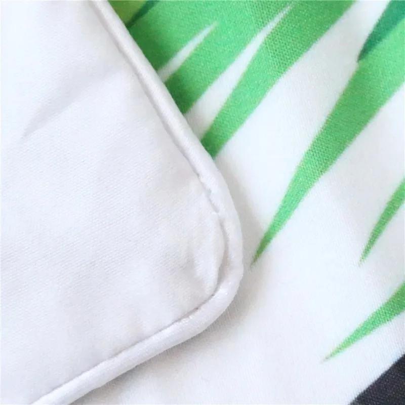 Print Banana Leaves Bedding Set Tropical Rain Forest Duvet Cover Sets 3 Pcs Super King Queen Home Textiles Bedclothes 228x228