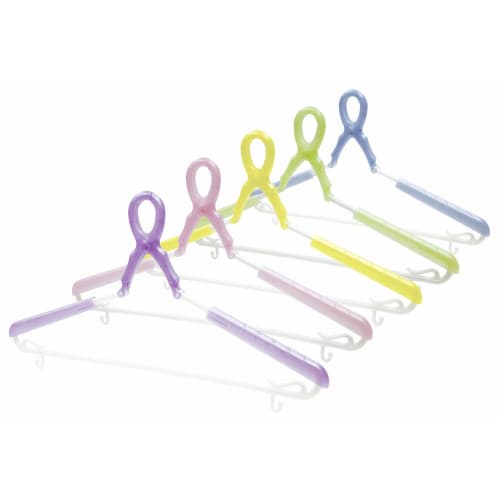 KOKUBO Industries Laundry Hanger Set, 5 Colors, Slide Catch Hangers with Pads, Slide Catch Style, Shape-Retaining (Extendable/Stretchable/For Clothes/